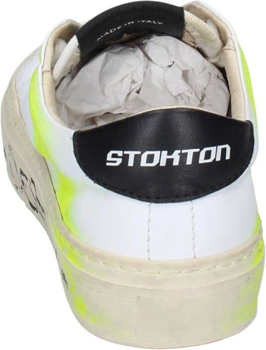 Stokton Leren Dames Sneakers Stijlvolle Schoenen White Dames