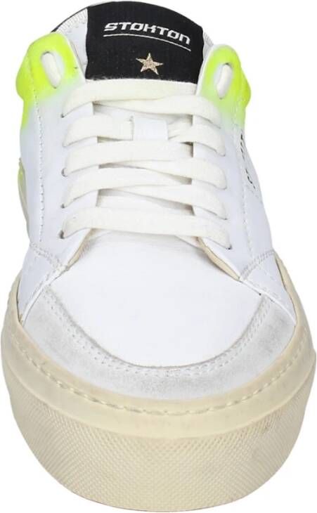 Stokton Leren Dames Sneakers Stijlvolle Schoenen White Dames