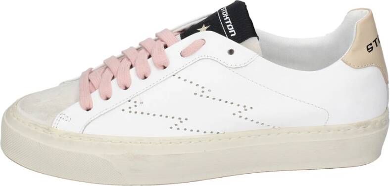 Stokton Leren Dames Sneakers Stijlvolle Schoenen White Dames