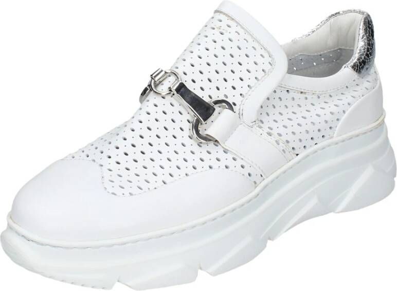 Stokton Leren Dames Sneakers Stijlvolle Schoenen White Dames