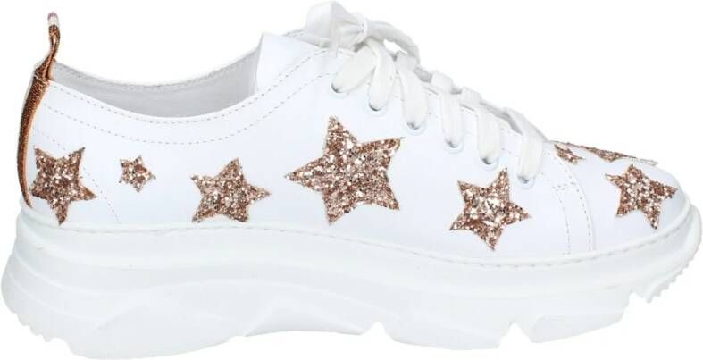 Stokton Leren Dames Sneakers Stijlvolle Schoenen White Dames