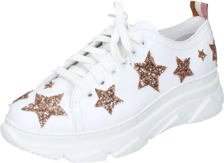 Stokton Leren Dames Sneakers Stijlvolle Schoenen White Dames