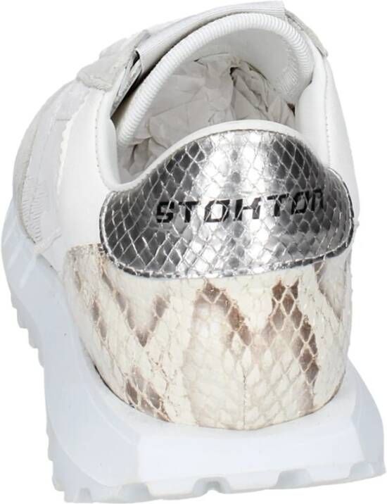 Stokton Leren Dames Sneakers White Dames