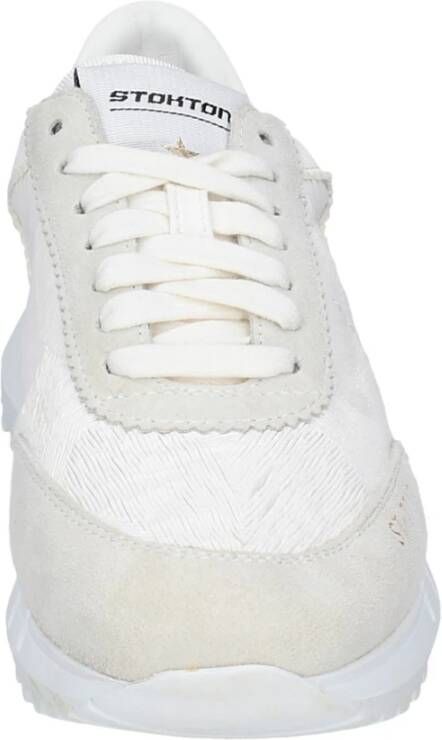 Stokton Leren Dames Sneakers White Dames