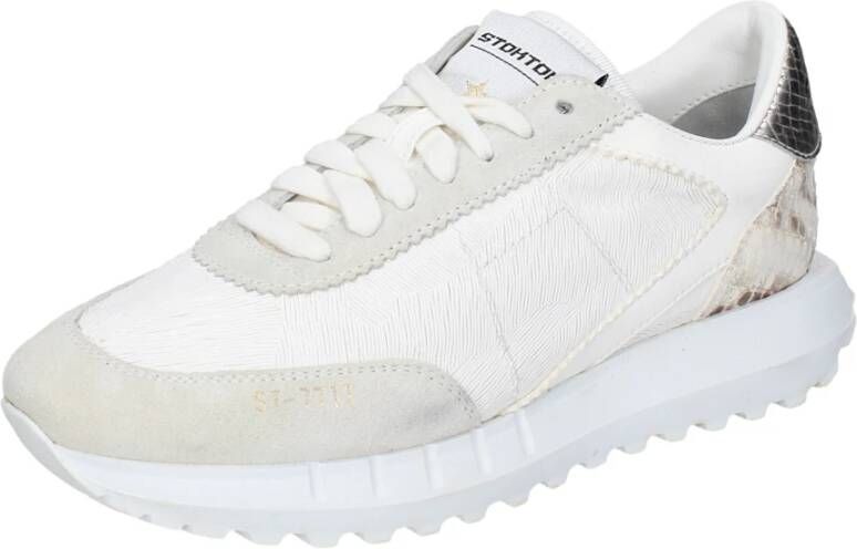 Stokton Leren Dames Sneakers White Dames