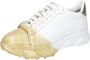 Stokton Leren Dames Sneakers White Dames - Thumbnail 5