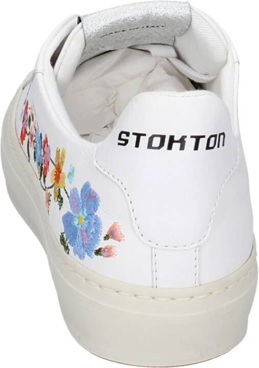 Stokton Leren Dames Sneakers White Dames