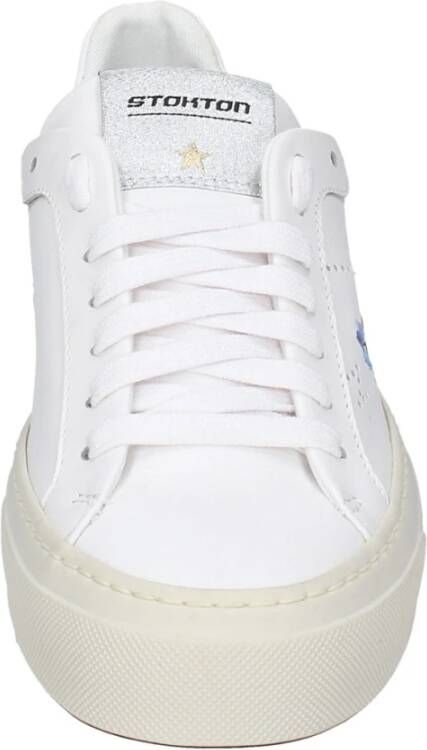 Stokton Leren Dames Sneakers White Dames