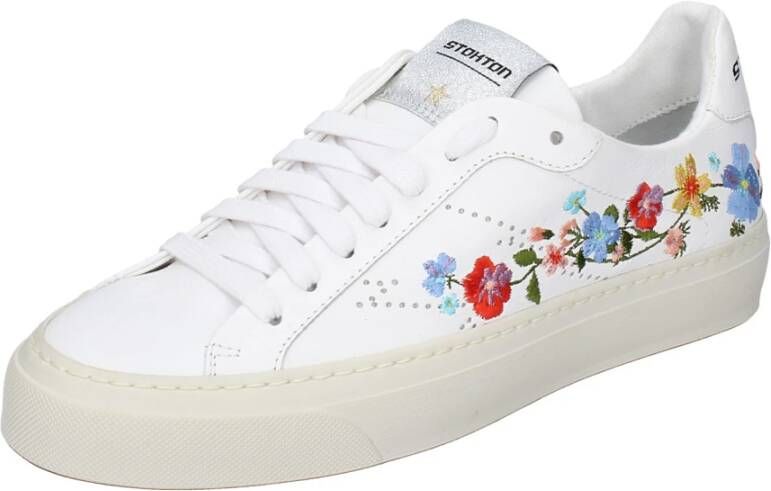 Stokton Leren Dames Sneakers White Dames