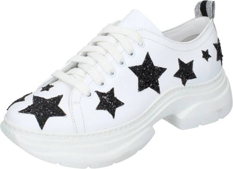 Stokton Leren Dames Sneakers White Dames