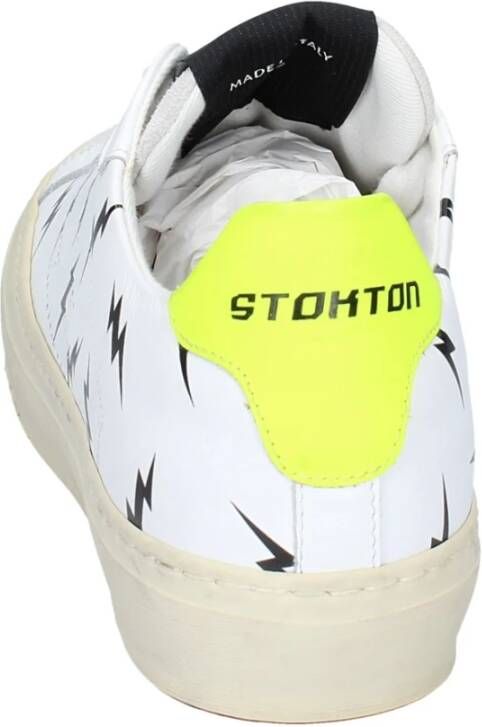 Stokton Leren Dames Sneakers White Dames