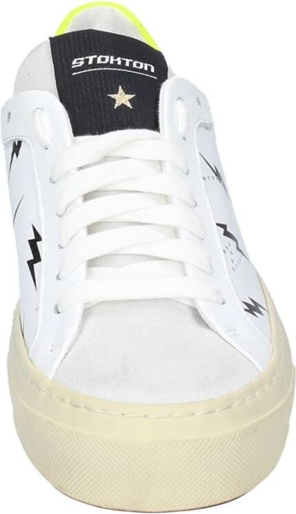 Stokton Leren Dames Sneakers White Dames