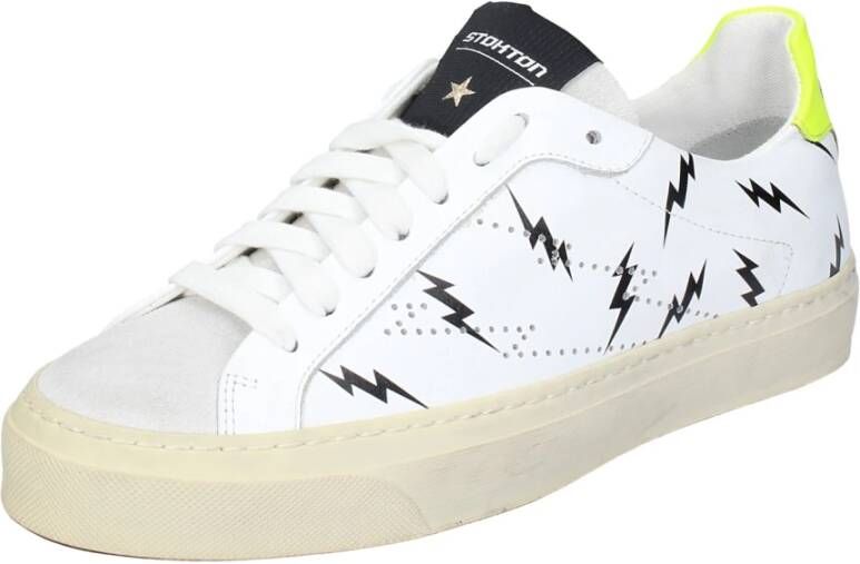 Stokton Leren Dames Sneakers White Dames