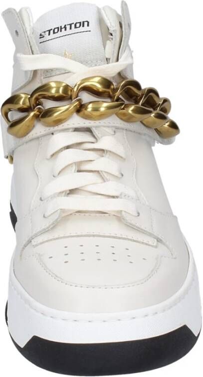 Stokton Leren Dames Sneakers White Dames