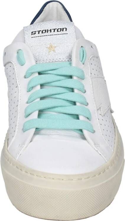 Stokton Leren Dames Sneakers White Dames