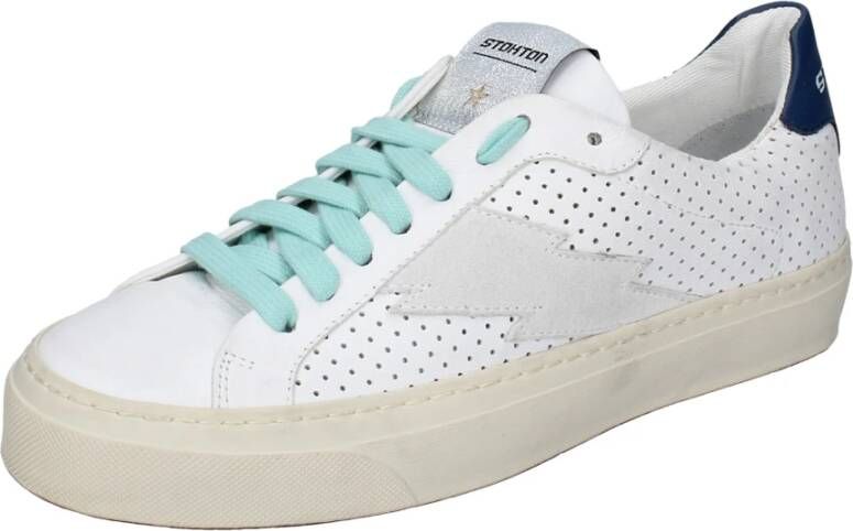 Stokton Leren Dames Sneakers White Dames