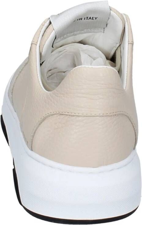 Stokton Leren Damessneakers Beige Dames