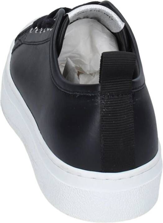 Stokton Leren Damessneakers Black Dames