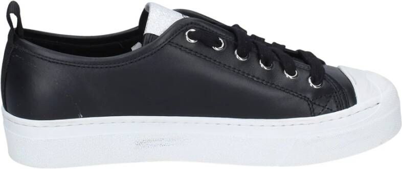 Stokton Leren Damessneakers Black Dames