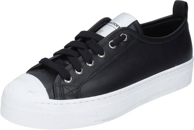 Stokton Leren Damessneakers Black Dames