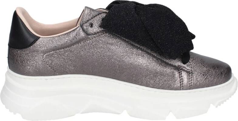 Stokton Leren Damessneakers Gray Dames