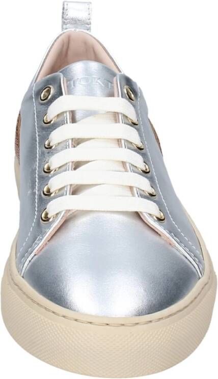 Stokton Leren Damessneakers Gray Dames