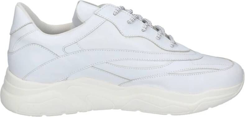 Stokton Leren Damessneakers White Dames