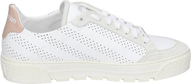 Stokton Leren Damessneakers White Dames