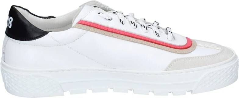 Stokton Leren Damessneakers White Dames