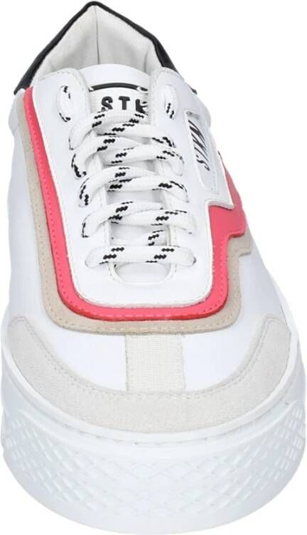 Stokton Leren Damessneakers White Dames