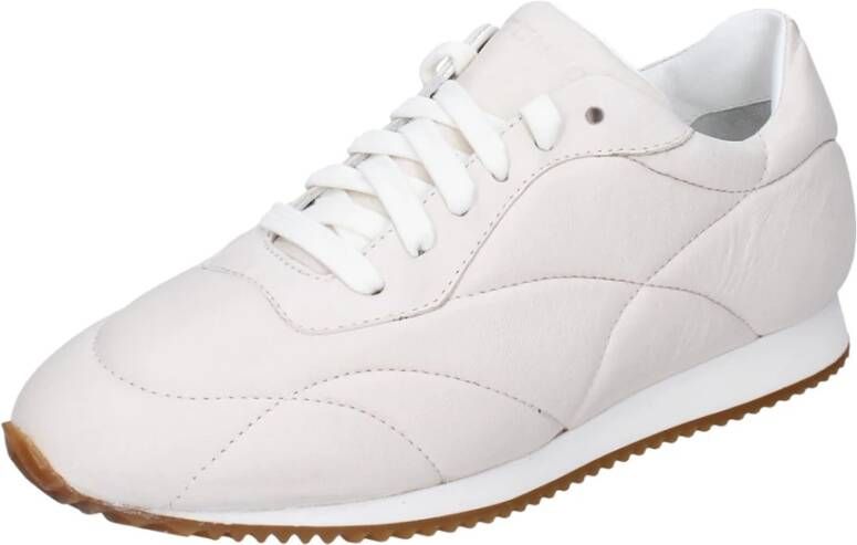 Stokton Leren Damessneakers White Dames