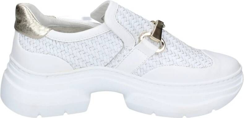 Stokton Leren Damessneakers White Dames