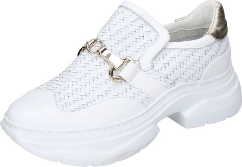 Stokton Leren Damessneakers White Dames