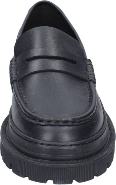 Stokton Leren Heren Loafers Schoenen Black Heren