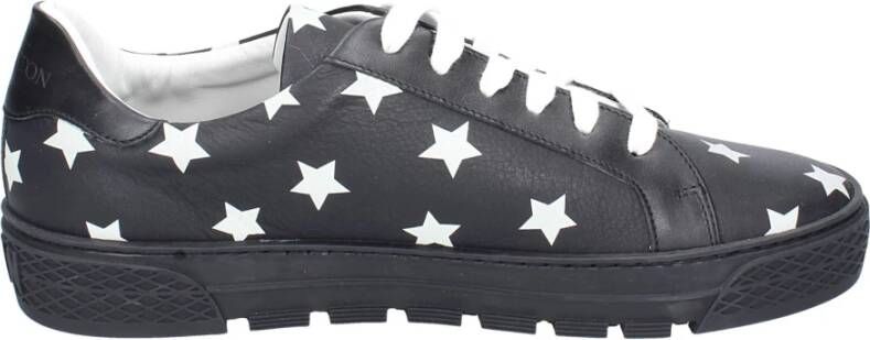 Stokton Leren Heren Sneakers Black Heren