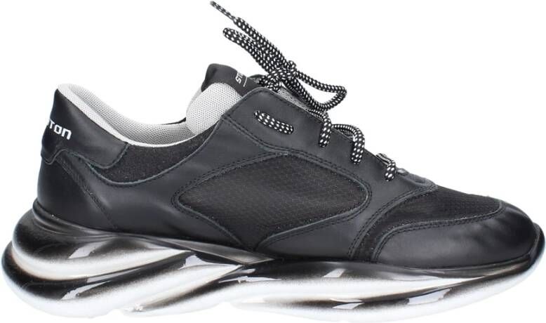 Stokton Leren Heren Sneakers Black Heren