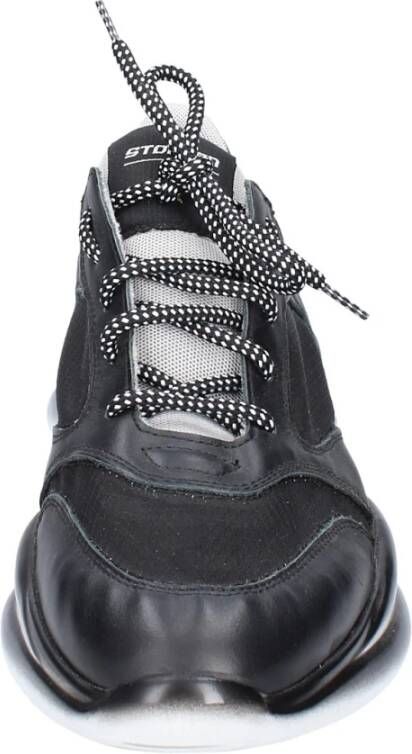 Stokton Leren Heren Sneakers Black Heren