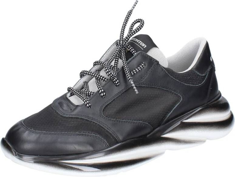 Stokton Leren Heren Sneakers Black Heren