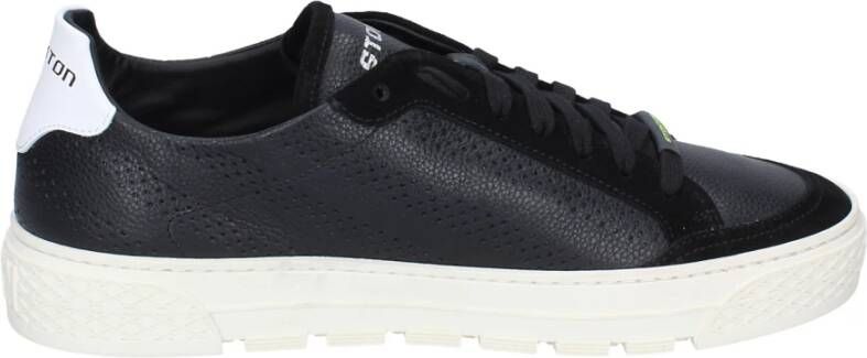 Stokton Leren Heren Sneakers Black Heren