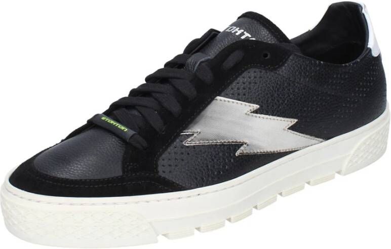 Stokton Leren Heren Sneakers Black Heren