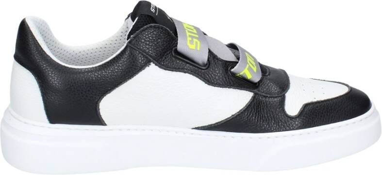 Stokton Leren Heren Sneakers Black Heren