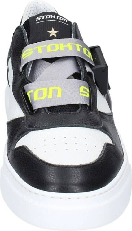 Stokton Leren Heren Sneakers Black Heren