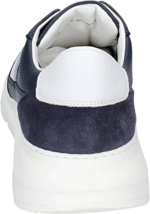 Stokton Leren Heren Sneakers Blue Heren