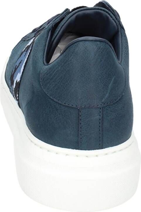 Stokton Leren Heren Sneakers Blue Heren