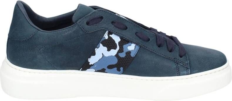 Stokton Leren Heren Sneakers Blue Heren