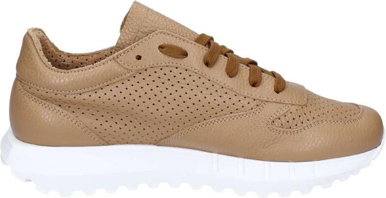 Stokton Leren Heren Sneakers Brown Heren