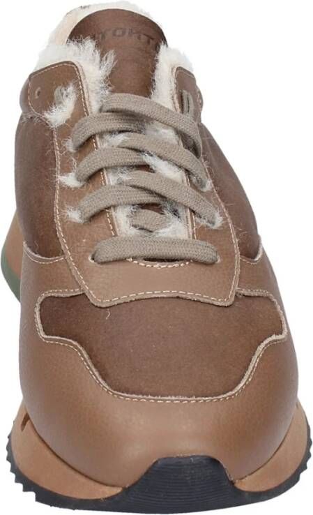 Stokton Leren Heren Sneakers Brown Heren