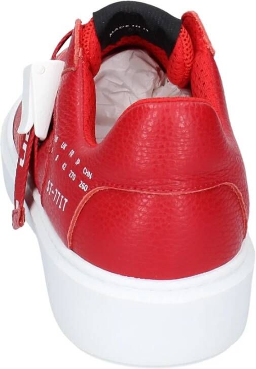 Stokton Leren Heren Sneakers Red Heren