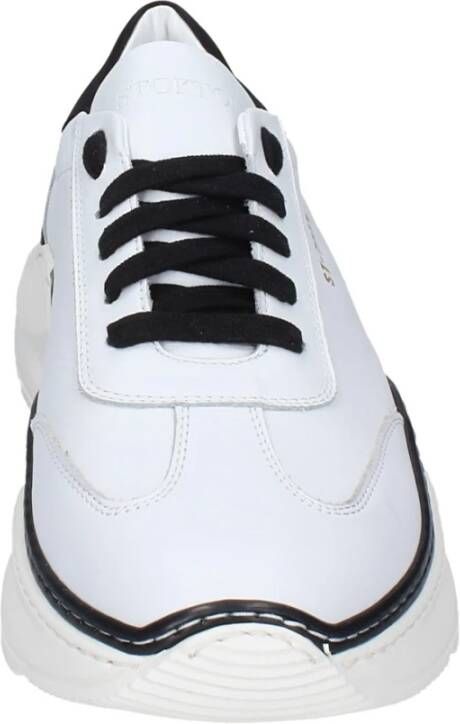 Stokton Leren Heren Sneakers White Heren