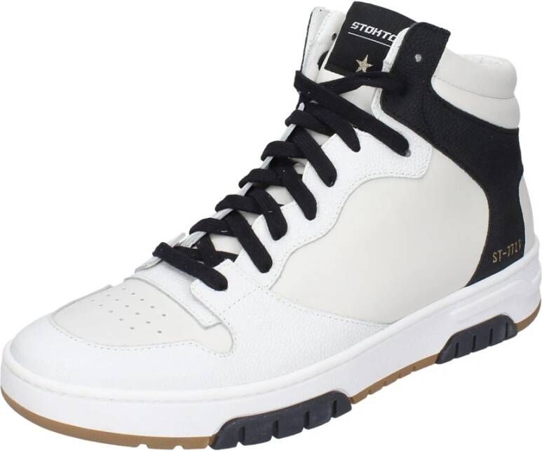 Stokton Leren Heren Sneakers White Heren